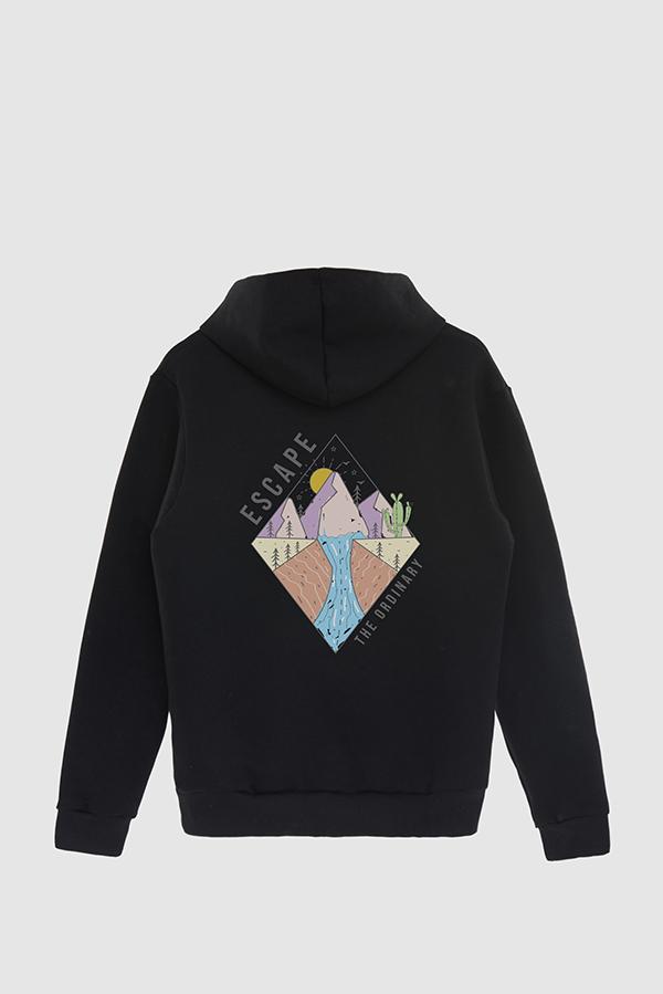 HOODIE ESTAMPADO ESCAPE THE ORDINARY
