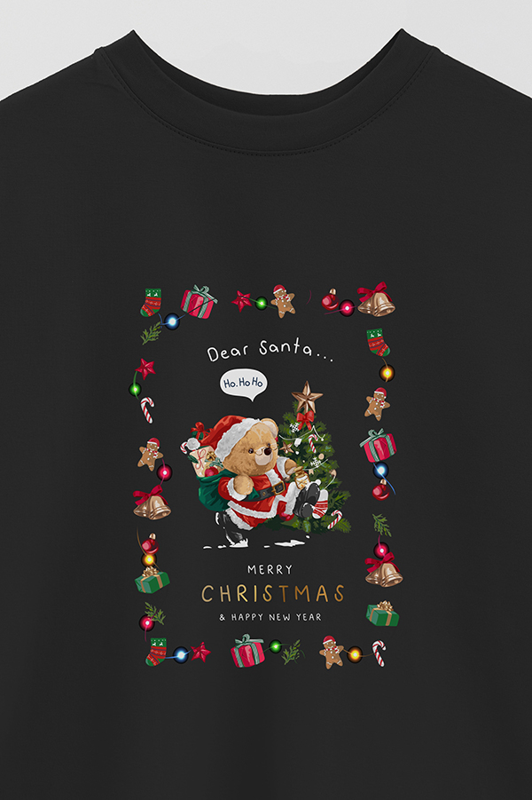 REMERA OVER ESTAMPADA TEDDY XMAS 5