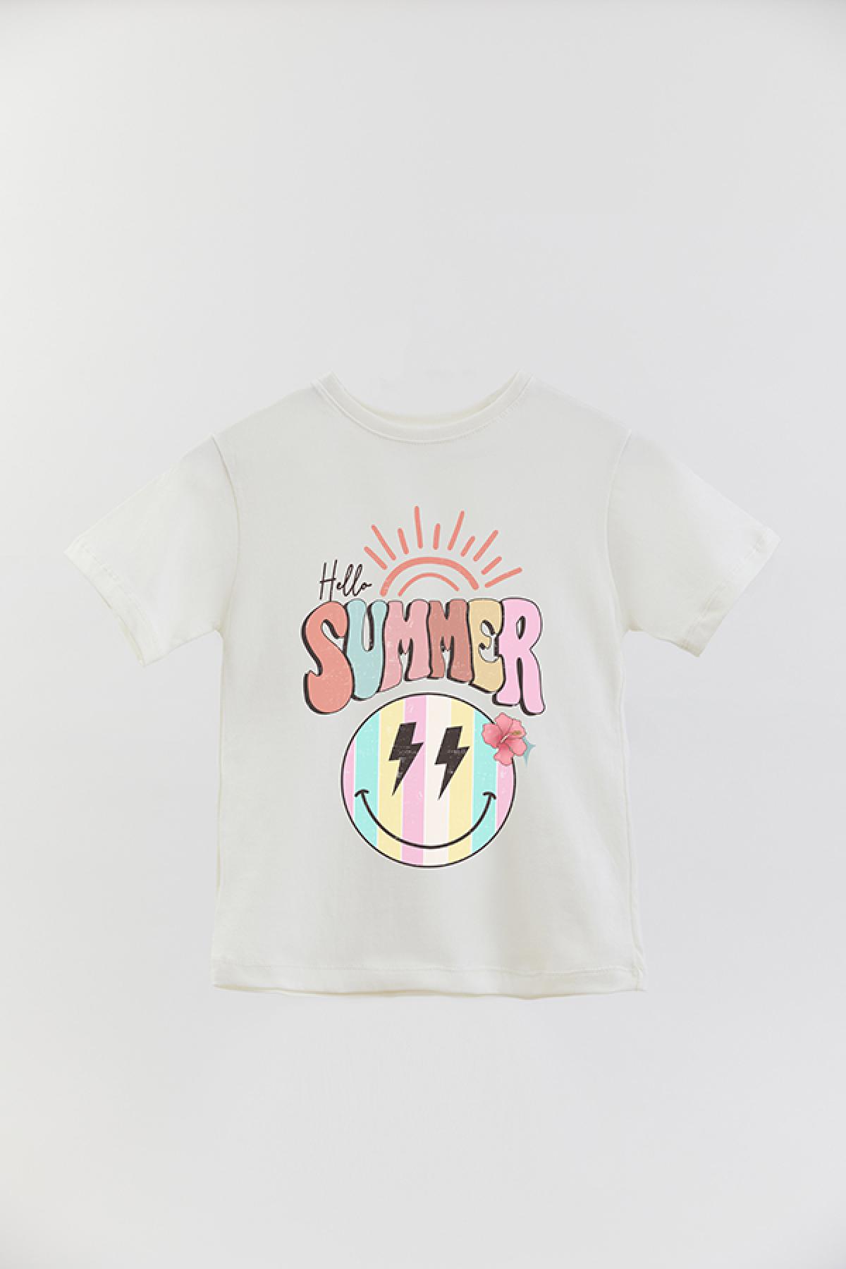 REMERA BASIC GIRL RT HELLO SUMMER