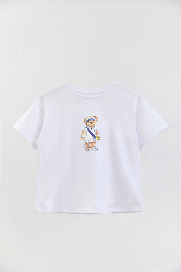 REMERA GB OVERSIZE BEAR TENNIS FEMME