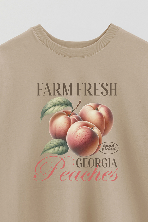 REMERA OVER ESTAMPADA HARVEST GEORGIA PEACHES