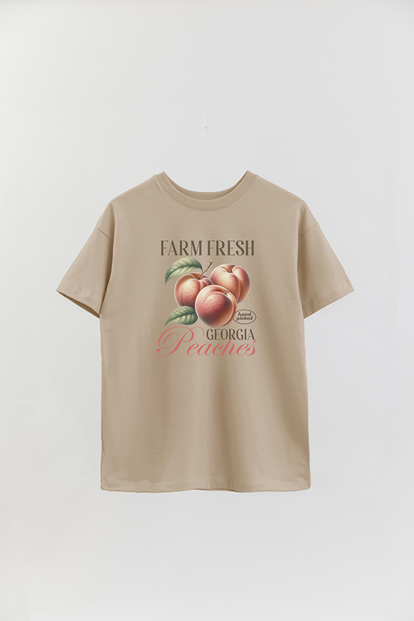 REMERA OVER ESTAMPADA HARVEST GEORGIA PEACHES