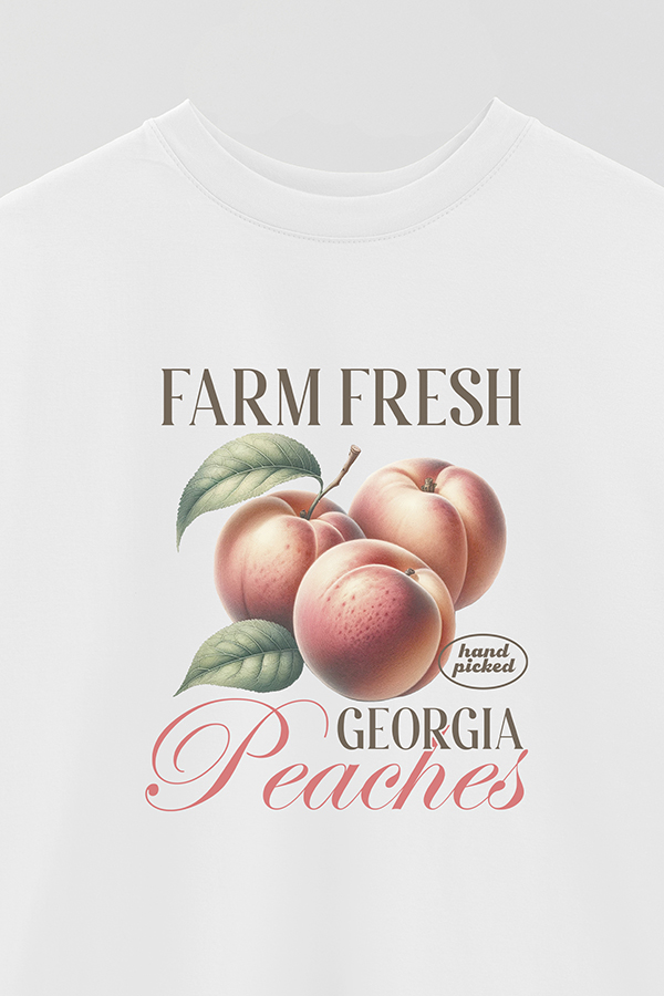 REMERA OVER ESTAMPADA HARVEST GEORGIA PEACHES