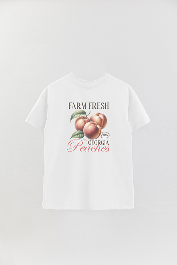 REMERA OVER ESTAMPADA HARVEST GEORGIA PEACHES