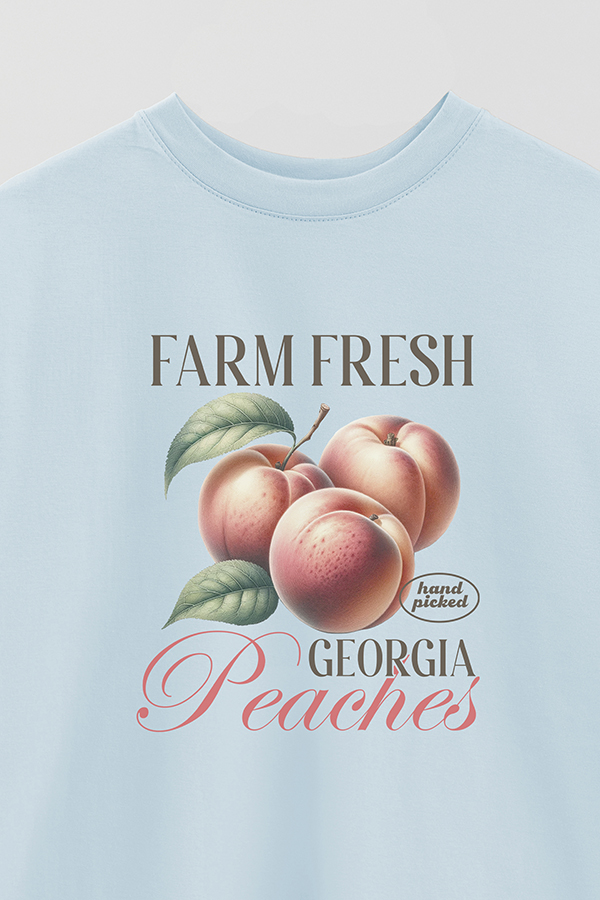 REMERA OVER ESTAMPADA HARVEST GEORGIA PEACHES