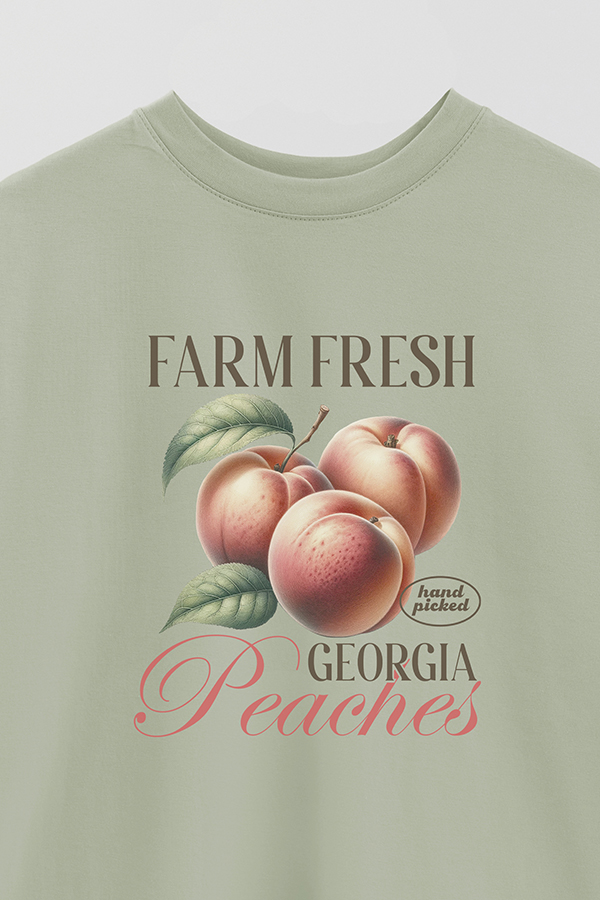 REMERA OVER ESTAMPADA HARVEST GEORGIA PEACHES