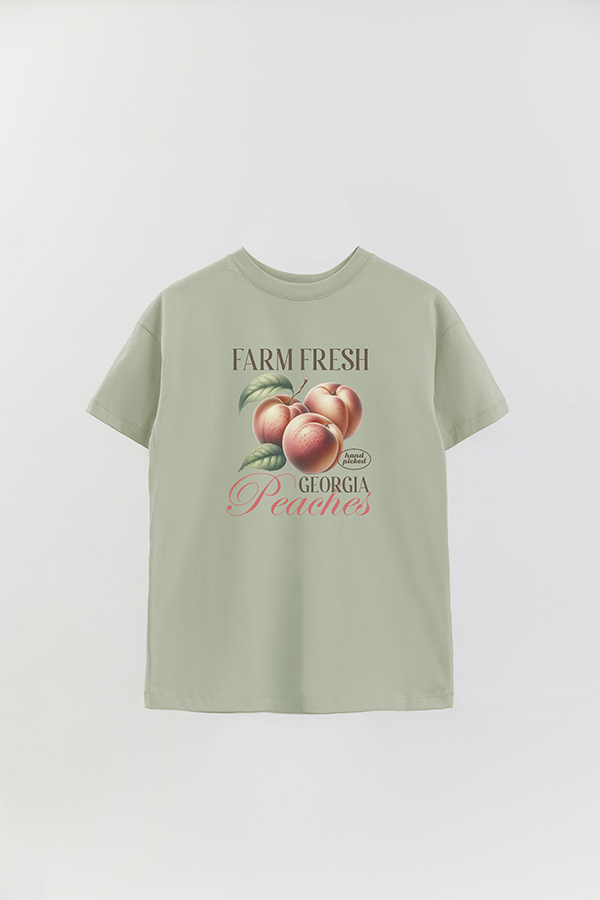 REMERA OVER ESTAMPADA HARVEST GEORGIA PEACHES