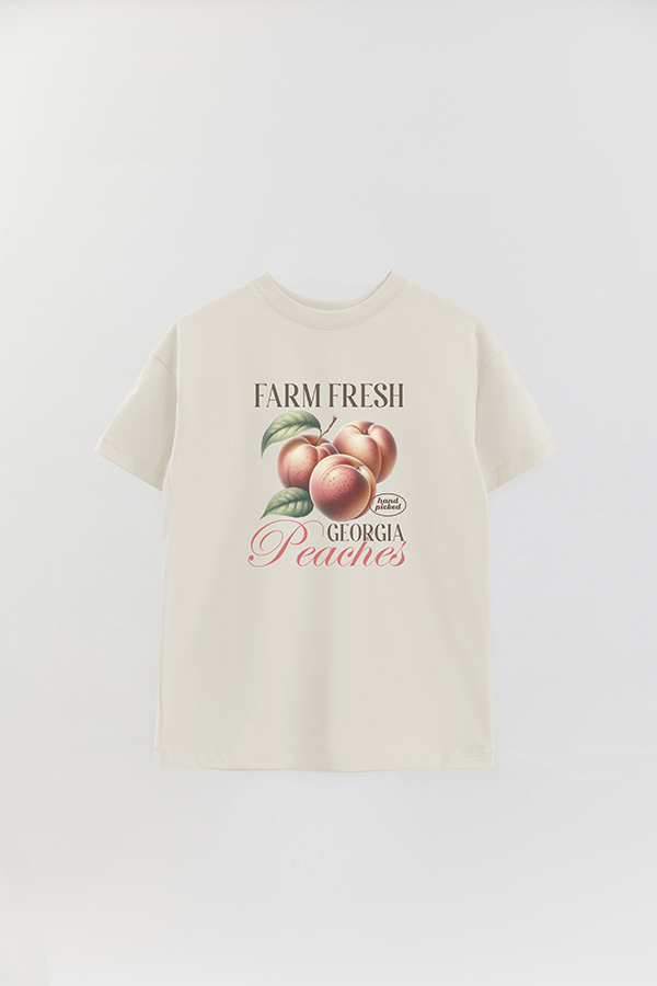 REMERA OVER ESTAMPADA HARVEST GEORGIA PEACHES