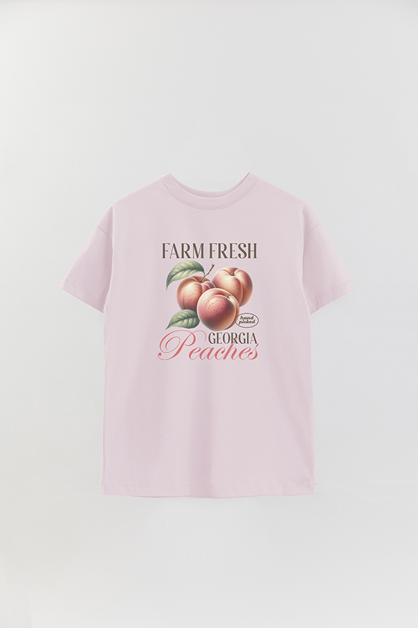 REMERA OVER ESTAMPADA HARVEST GEORGIA PEACHES