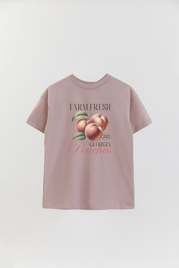 REMERA OVER ESTAMPADA HARVEST GEORGIA PEACHES