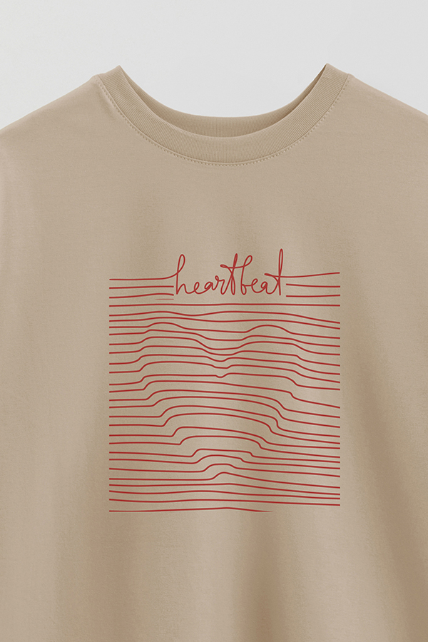 REMERA OVER ESTAMPADA MNM HEARTBEAT