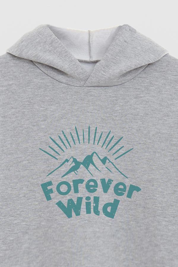 HOODIE ESTAMPADO FOREVER WILD