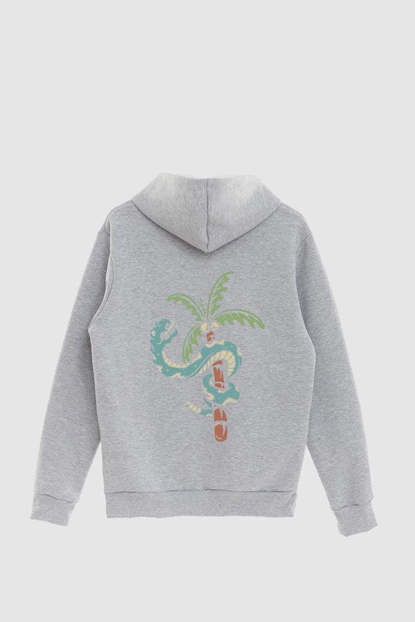 HOODIE ESTAMPADO SNAKE AND COCOONUT TREE