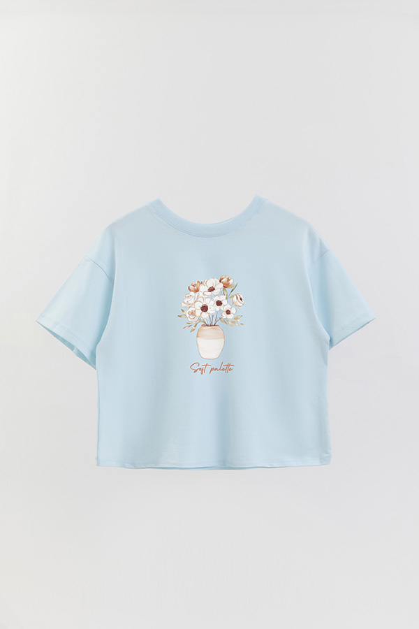 REMERA CROP ESTAMPADA COASTAL SOFT PALETTE