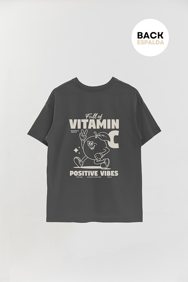 REMERA OVER FB CARTOON FULL OF VITAMIN