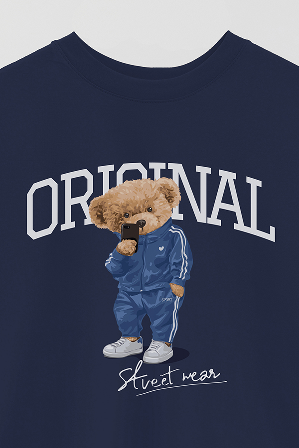 REMERA OVER ESTAMPADA UNISEX TEDDY ORIGINAL