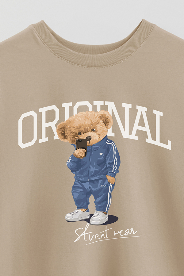 REMERA OVER ESTAMPADA UNISEX TEDDY ORIGINAL