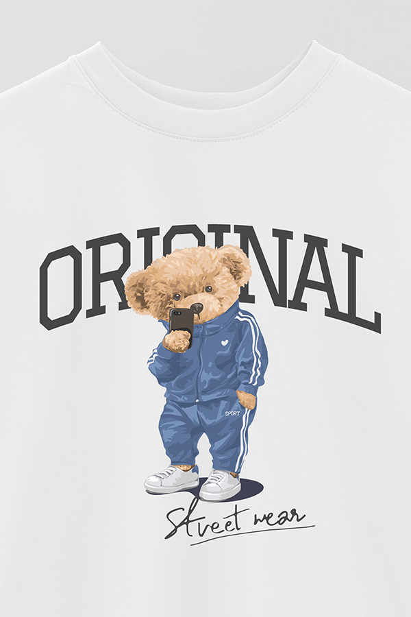 REMERA OVER ESTAMPADA UNISEX TEDDY ORIGINAL