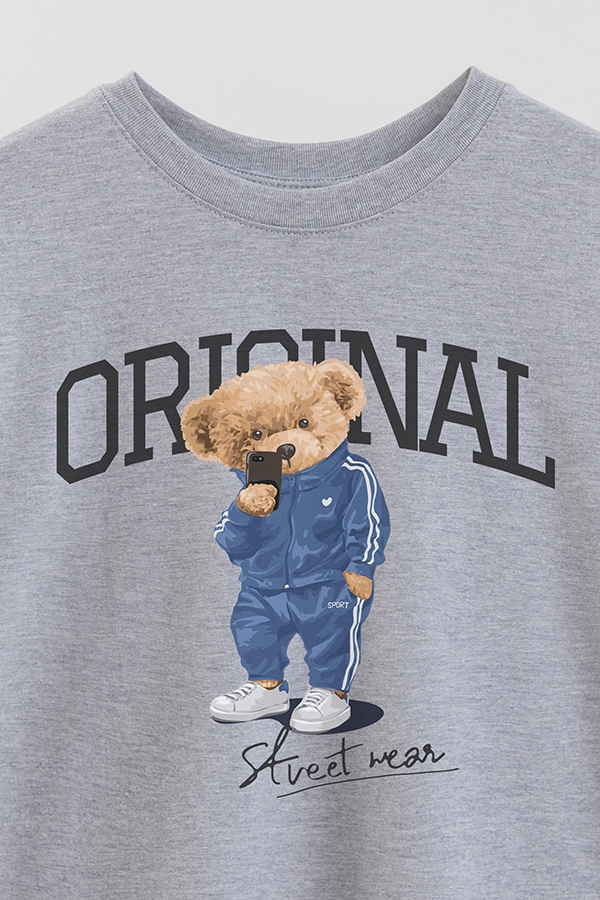REMERA OVER ESTAMPADA UNISEX TEDDY ORIGINAL