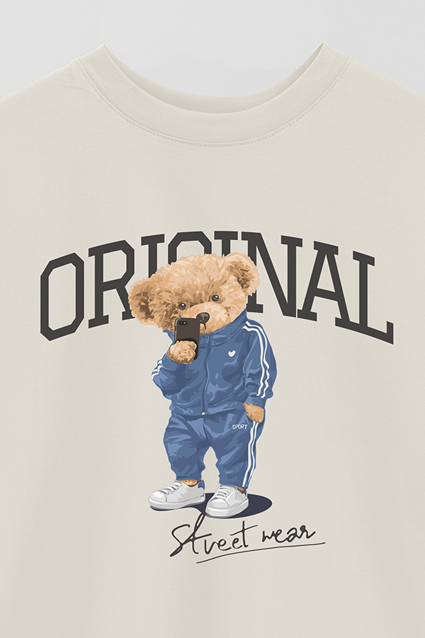 REMERA OVER ESTAMPADA UNISEX TEDDY ORIGINAL