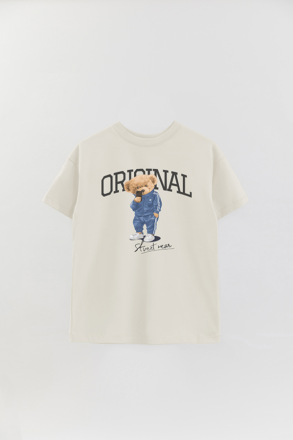 REMERA OVER ESTAMPADA UNISEX TEDDY ORIGINAL