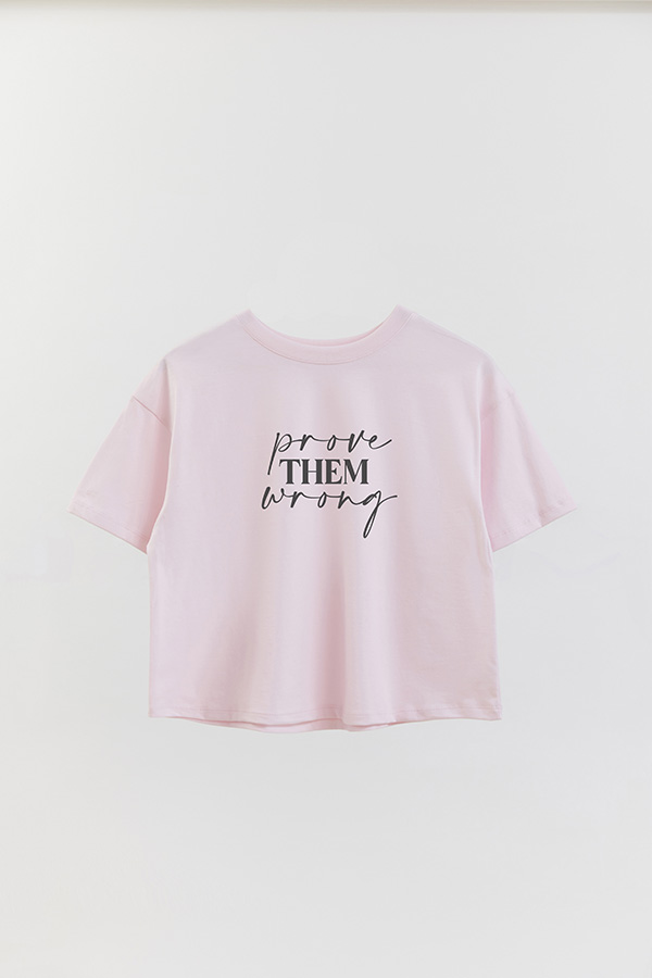 REMERA CROP ESTAMPADA ML PROVE THEM