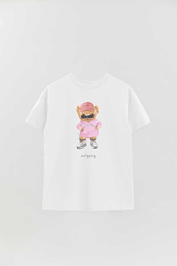 REMERA OVER ESTAMPADA UNISEX TEDDY BABY GIRL