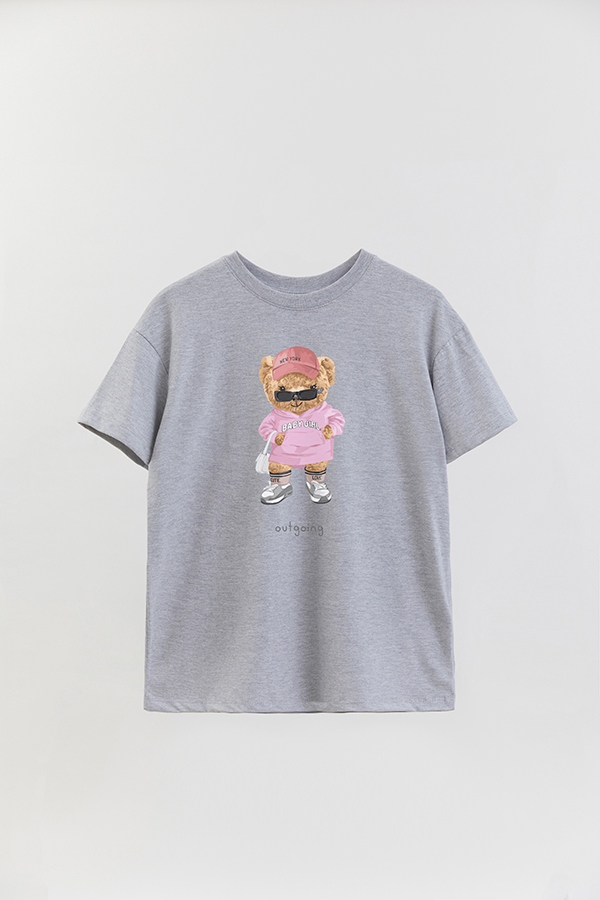 REMERA OVER ESTAMPADA UNISEX TEDDY BABY GIRL