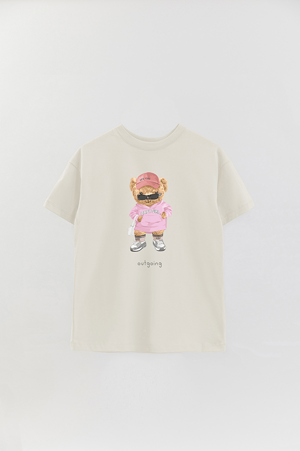 REMERA OVER ESTAMPADA UNISEX TEDDY BABY GIRL