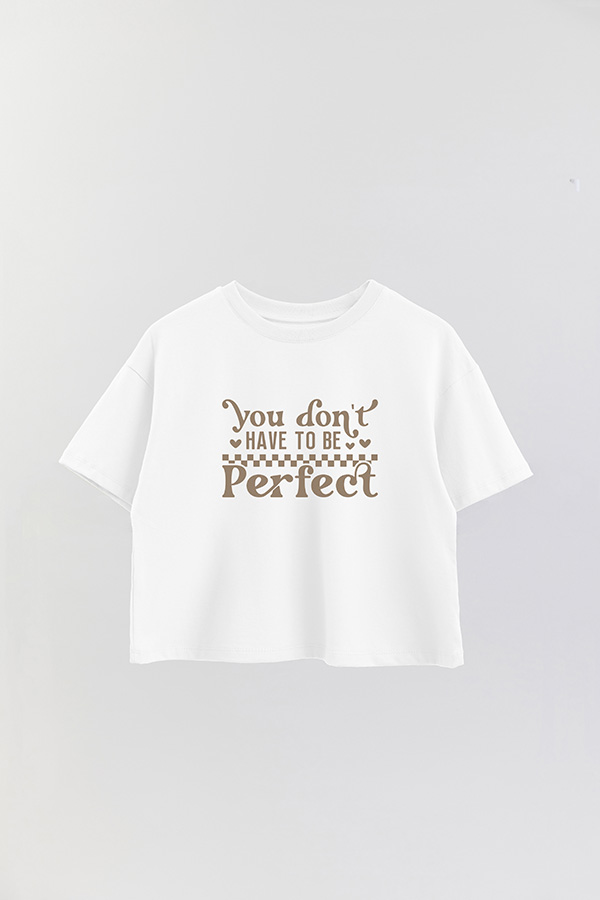REMERA CROP ESTAMPADA PNK YOU DONT HAVE TO