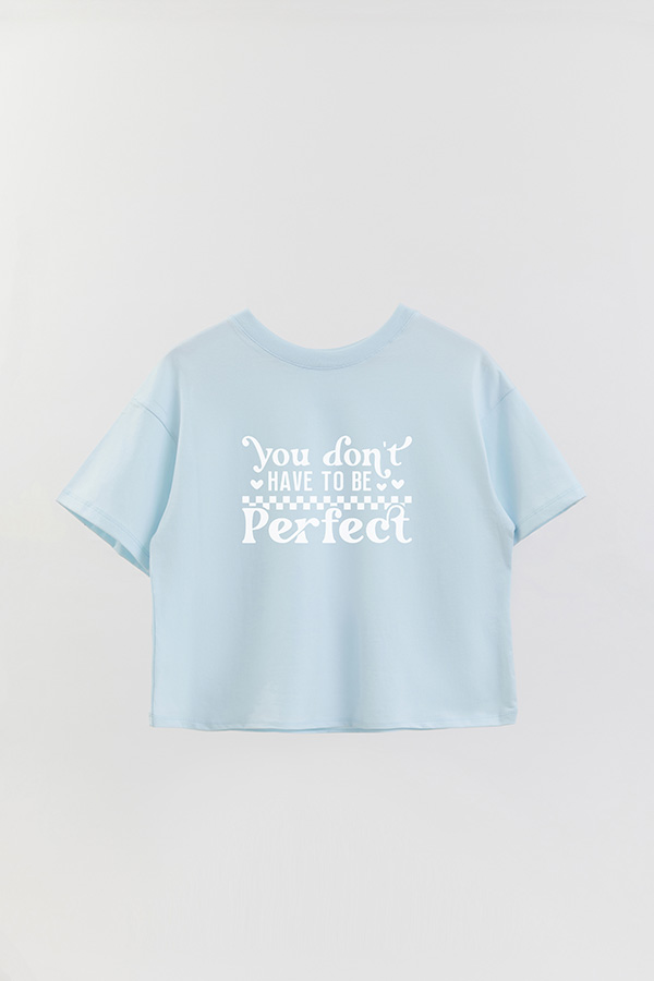REMERA CROP ESTAMPADA PNK YOU DONT HAVE TO
