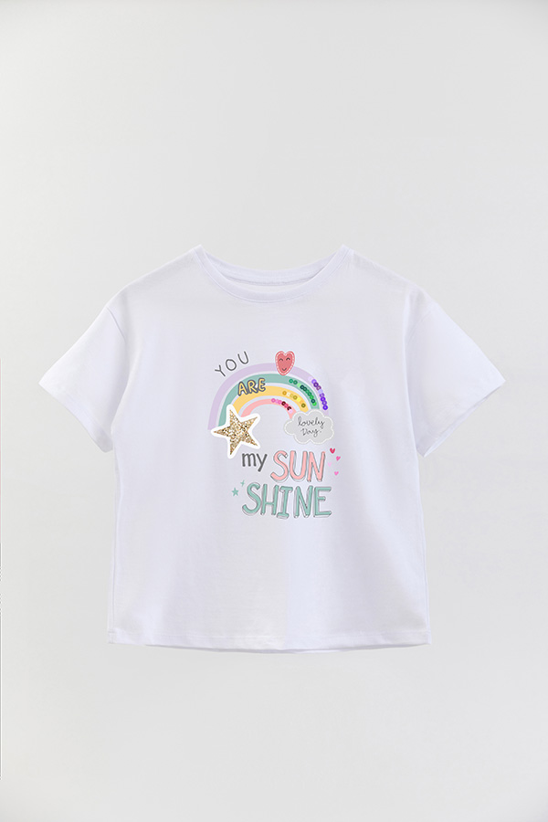 REMERA GIRL OVER YOU ARE MY SUNSHINE