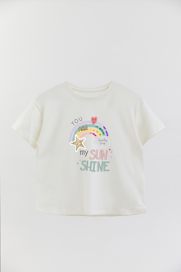 REMERA GIRL OVER YOU ARE MY SUNSHINE