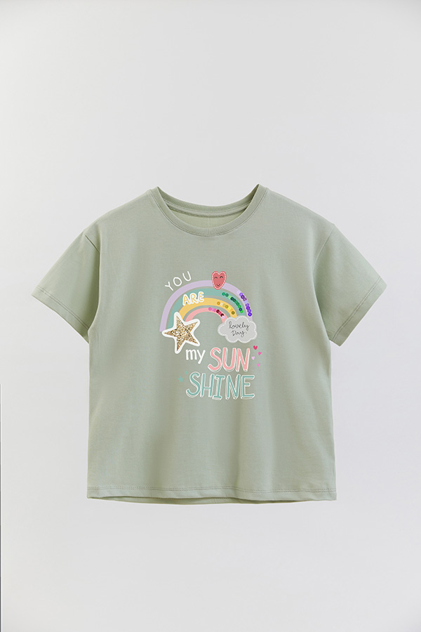 REMERA GIRL OVER YOU ARE MY SUNSHINE