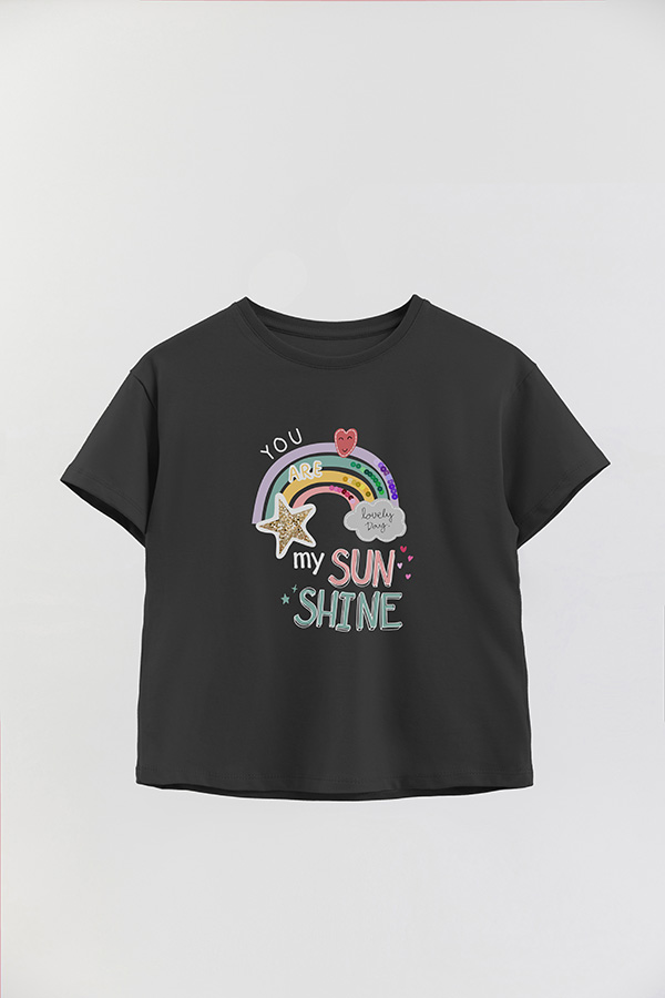 REMERA GIRL OVER YOU ARE MY SUNSHINE
