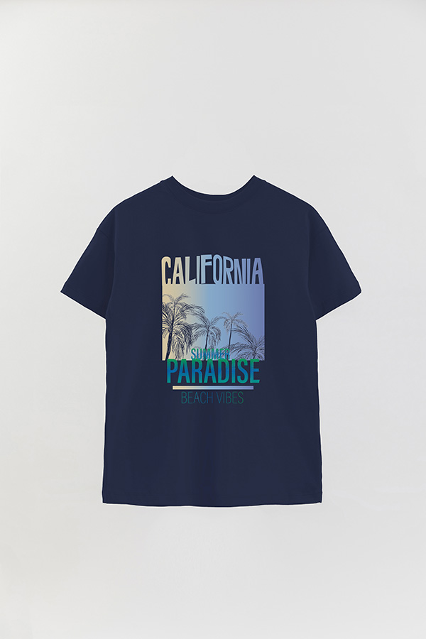 REMERA OVER ESTAMPADA PARADISE