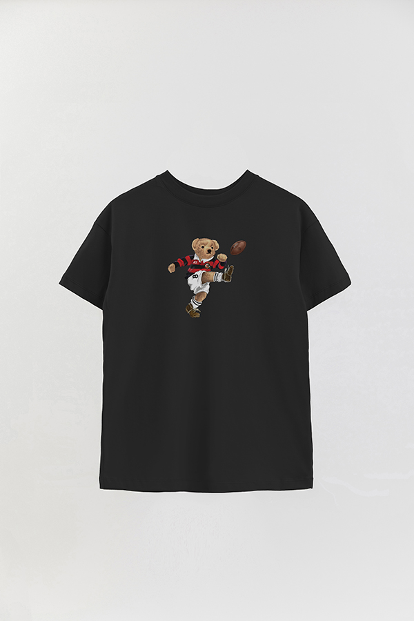 REMERA OVER ESTAMPADA UNISEX BEAR RUGBY