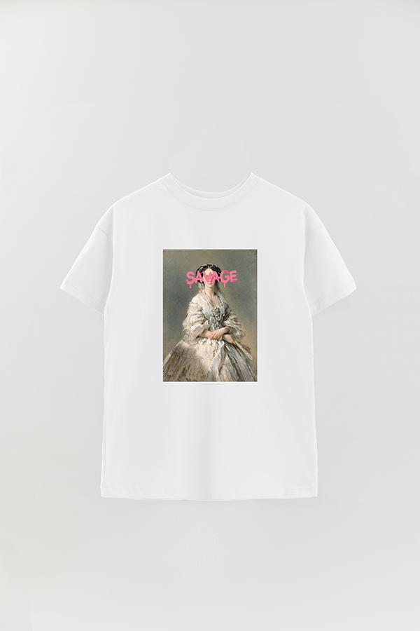 REMERA OVER ESTAMPADA ART COLLECTION 38 SAVAGE