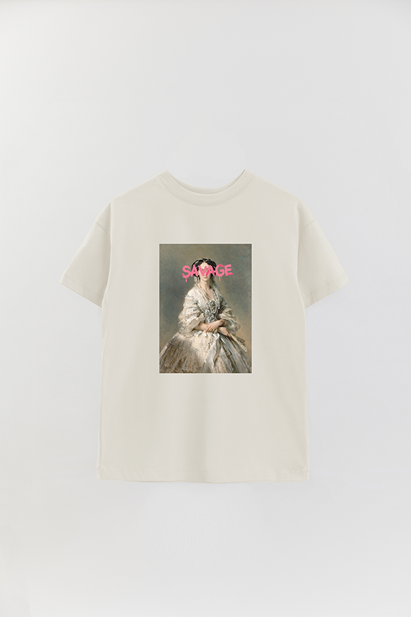REMERA OVER ESTAMPADA ART COLLECTION 38 SAVAGE