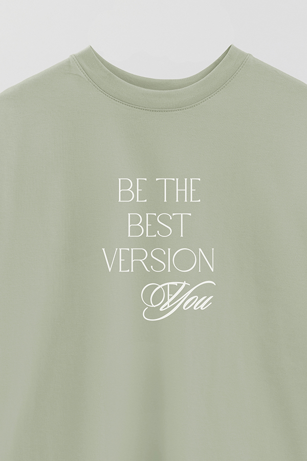 REMERA OVER ESTAMPADA MNM BE THE BEST VERSION OF YOU