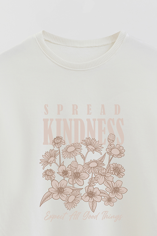 BUZO CREWNECK RUSTICO GIRL CUTE GIRLY SPREAD KINDNESS