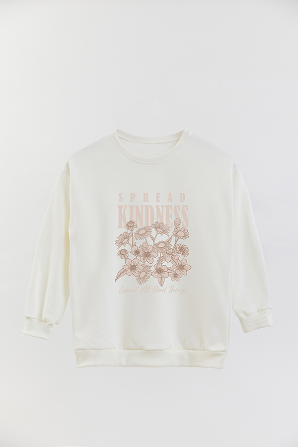 BUZO CREWNECK RUSTICO GIRL CUTE GIRLY SPREAD KINDNESS