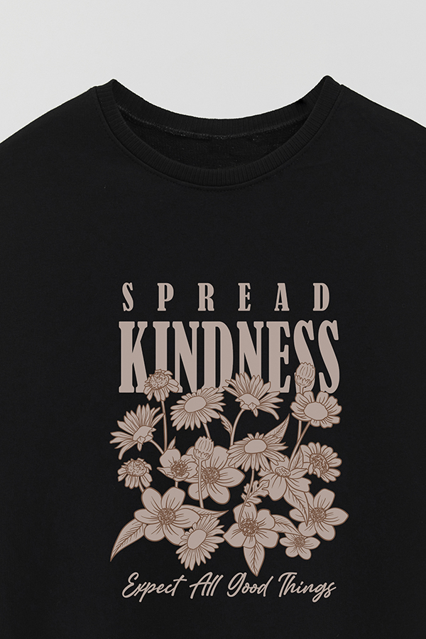 BUZO CREWNECK RUSTICO GIRL CUTE GIRLY SPREAD KINDNESS