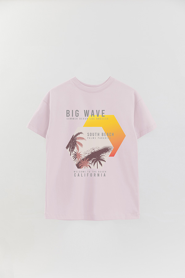 REMERA OVER ESTAMPADA BIG WAVE