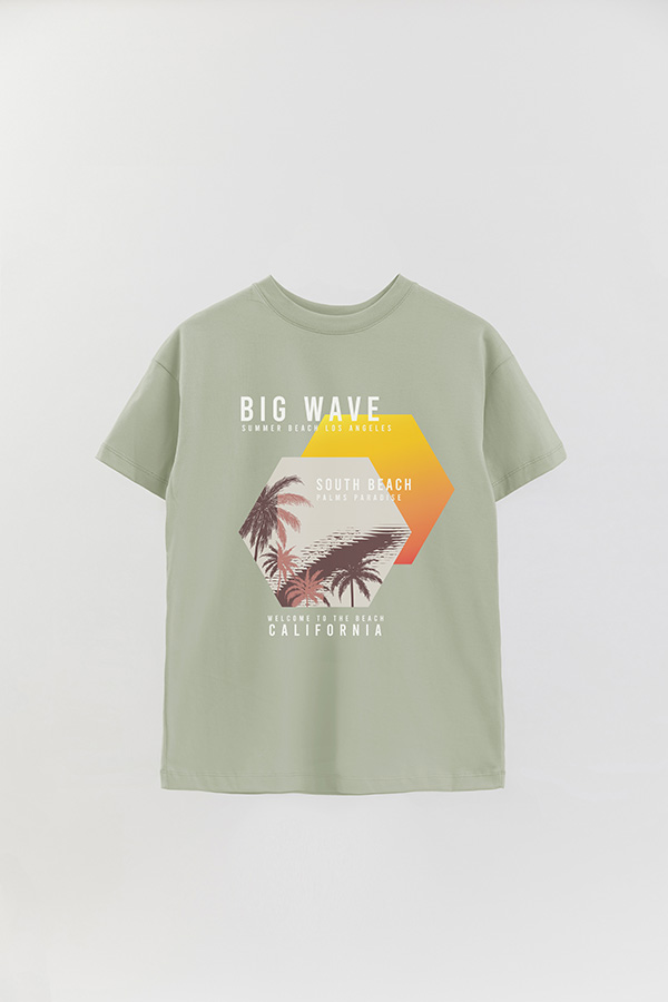 REMERA OVER ESTAMPADA BIG WAVE
