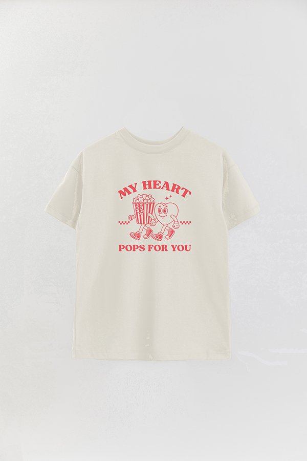 REMERA OVER ESTAMPADA VALENTINE BUNDLE MY HEART