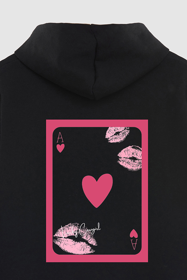 HOODIE ESTAMPADO WESTERN PINK LUCKY COWGIRL