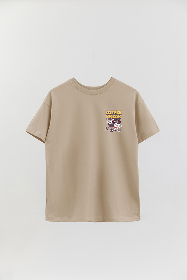 REMERA OVER FB CARTOON COFFEE BREAK