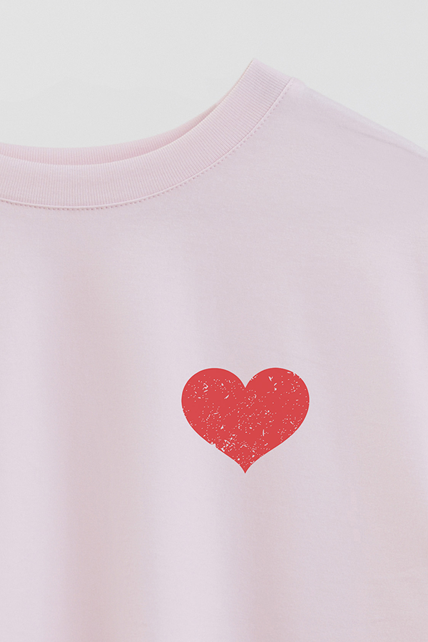 REMERA CROP ESTAMPADA VALENTINE STAMP 15