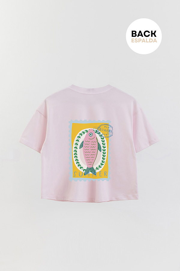 REMERA CROP FB ESTAMPADA SARDINE SUMMER